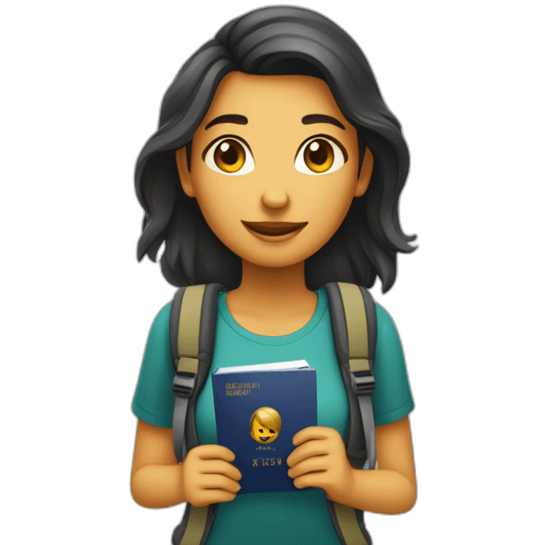 passaporte linguistico girl emoji