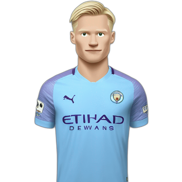 Erling Haaland a Manchester city emoji