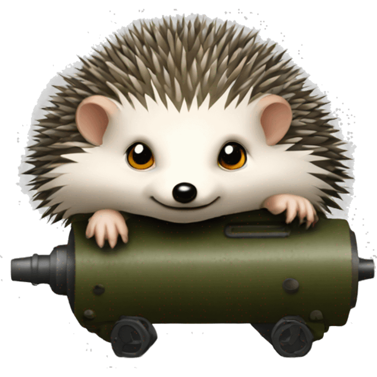 anti-tank hedgehog emoji