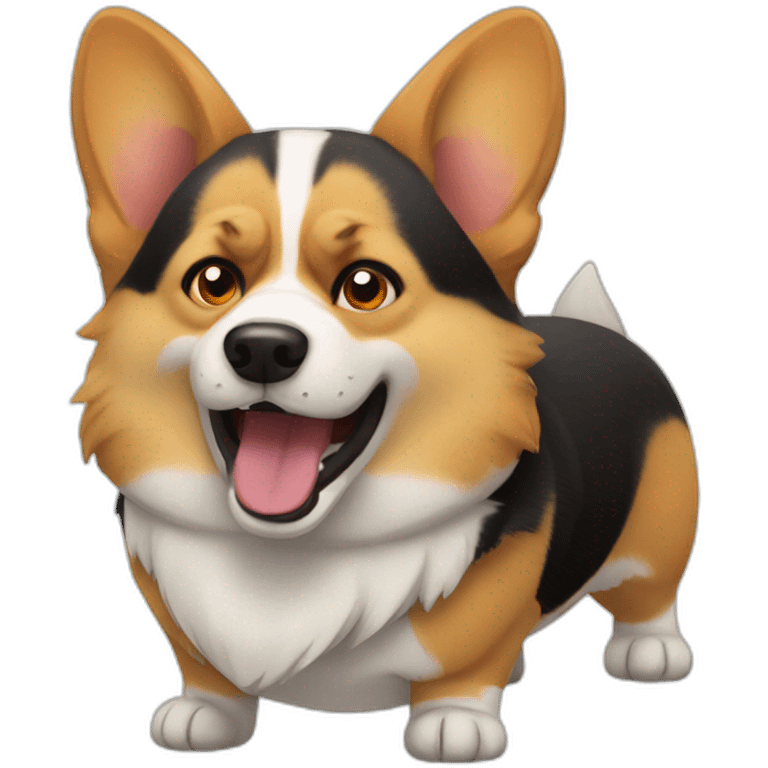 corgi angry emoji