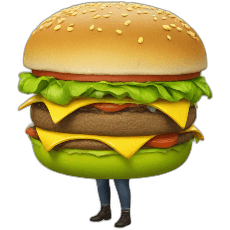 shrek with an burger emoji