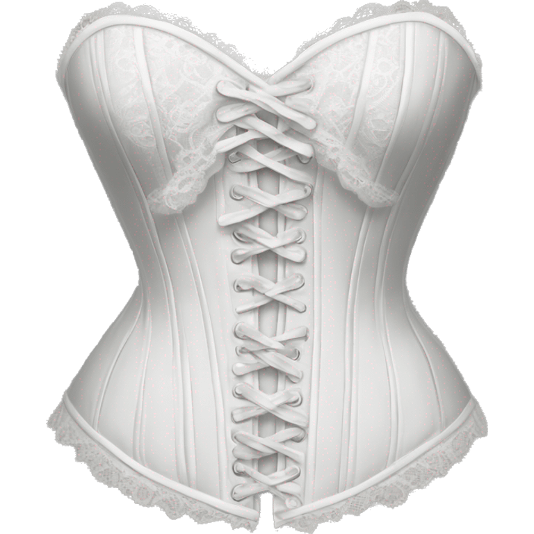 White lace corset emoji