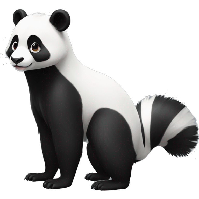 panda-skunk-hybrid full body emoji