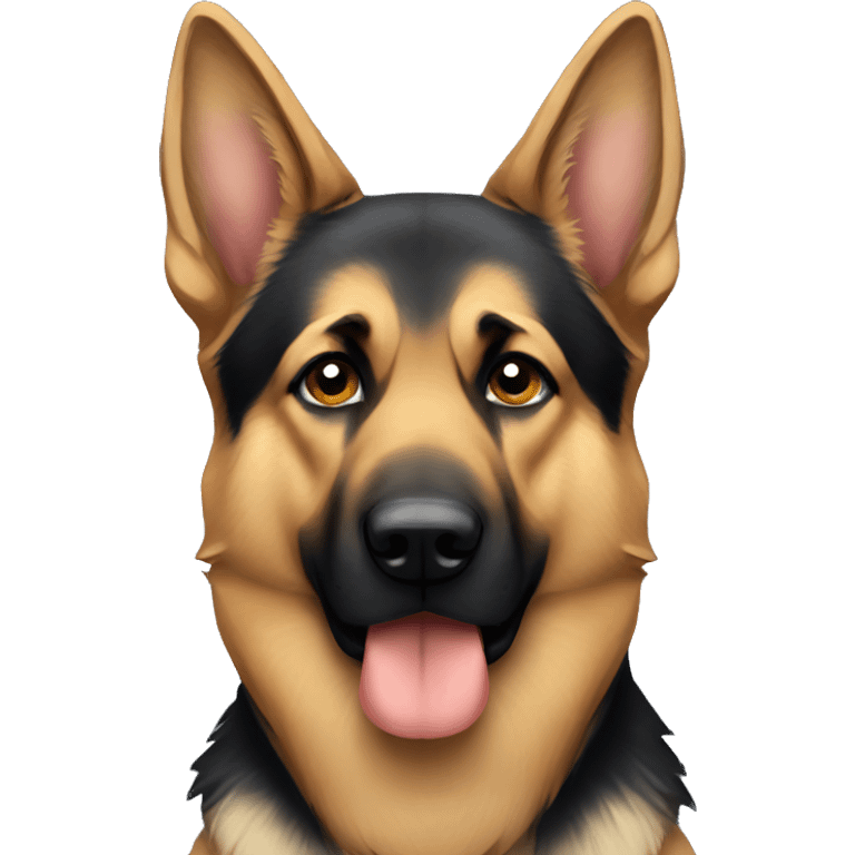 German Shepard sad emoji