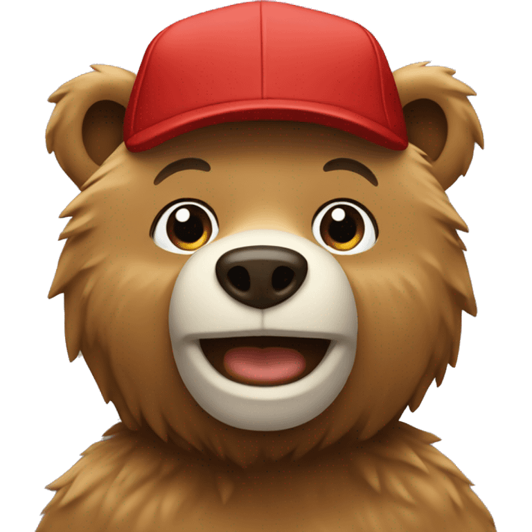 bear with cap emoji