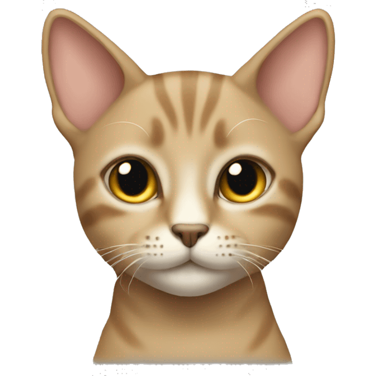 Tan short-haired cat  emoji