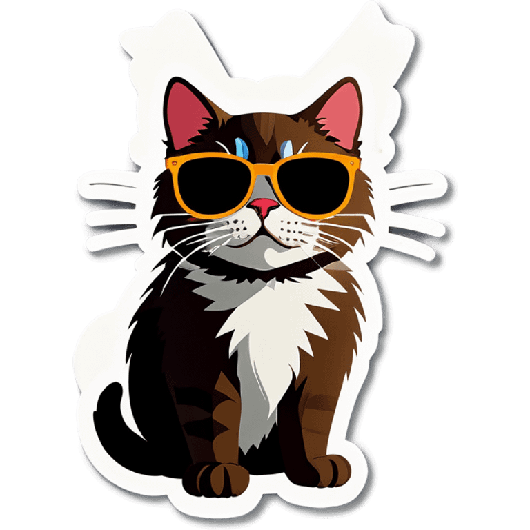 Cat with sunglasses emoji