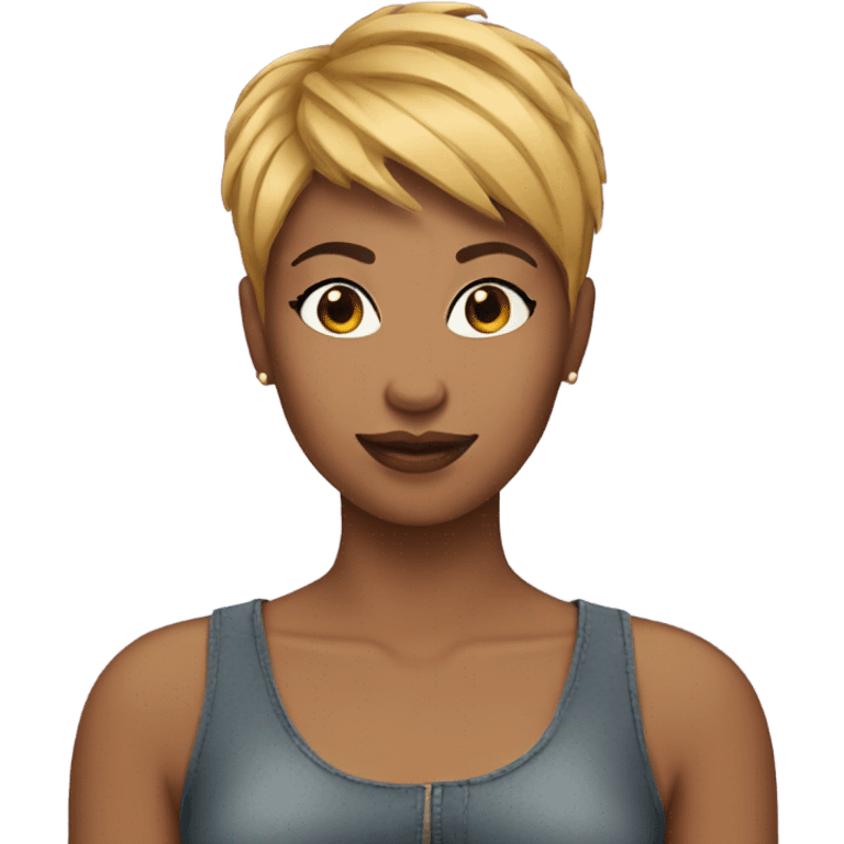 woman pixie cut emoji