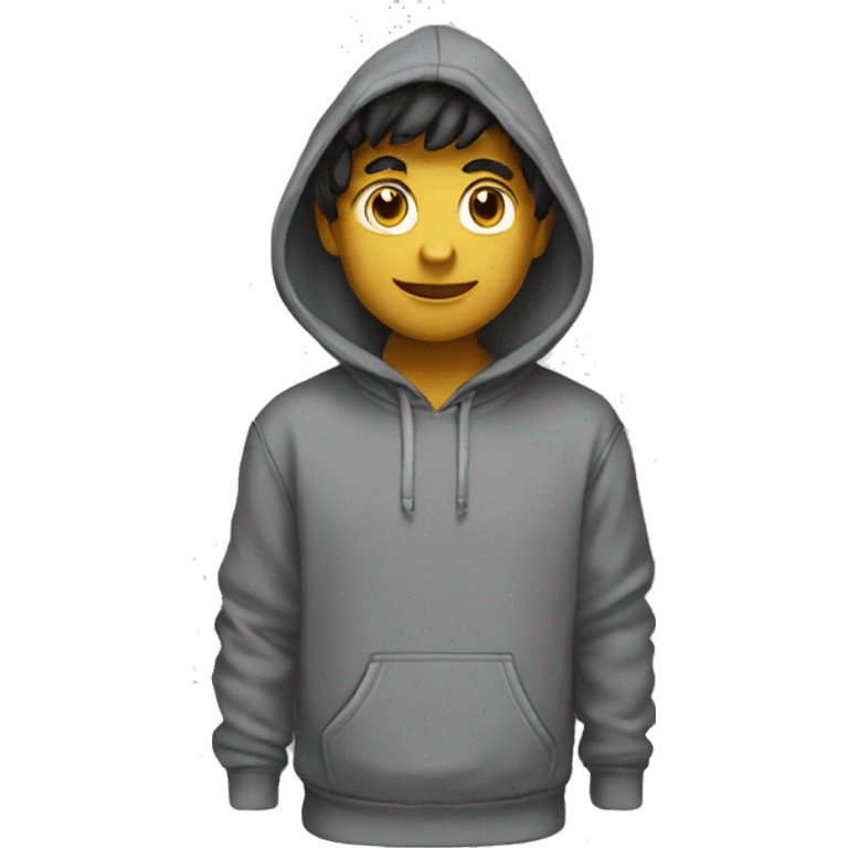 Hoodie abu abu  emoji