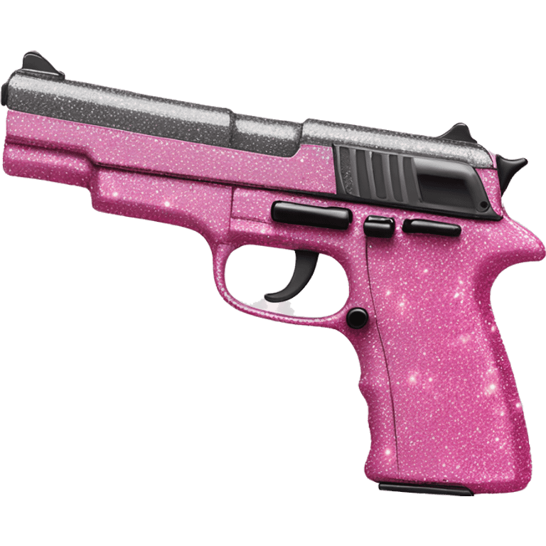 pink sparkly gun emoji