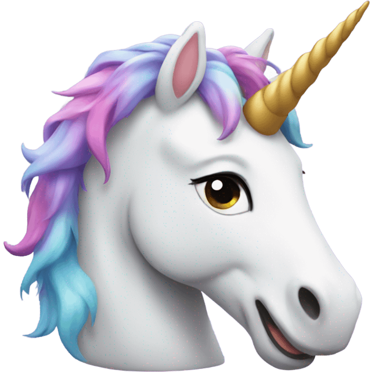 happy unicorn emoji