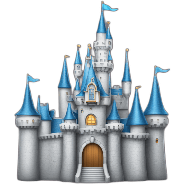 a castle that looks like cinderellas castle from disney world emoji