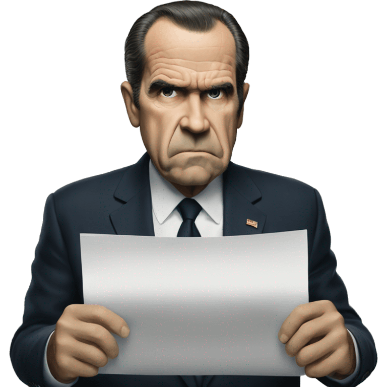 Nixon is scared emoji