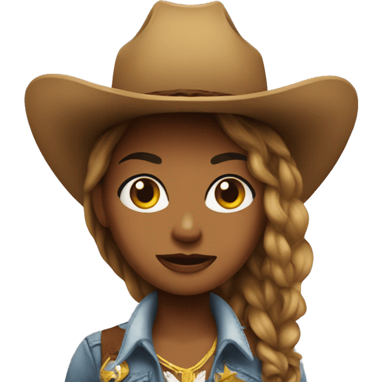 Sassy cowgirl emoji