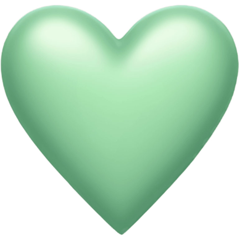 Light sage green heart emoji