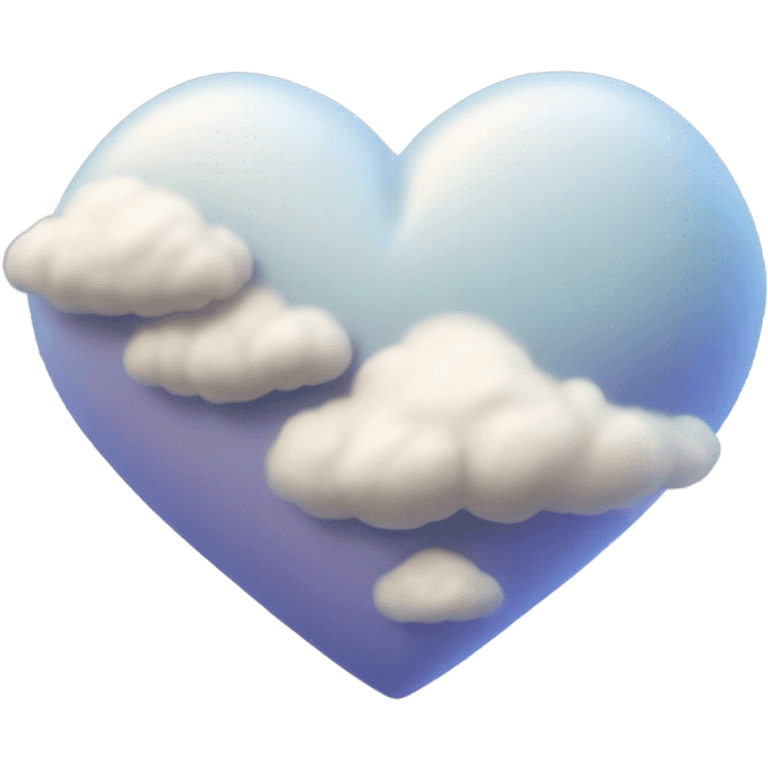 Corazón en forma de nube  emoji