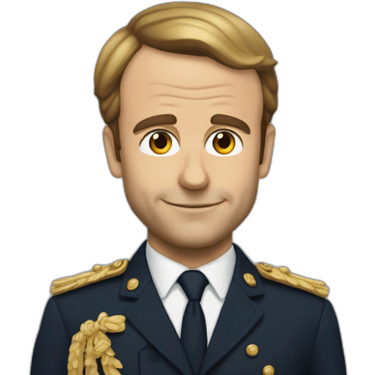 Macron qui fait un doit donneur emoji