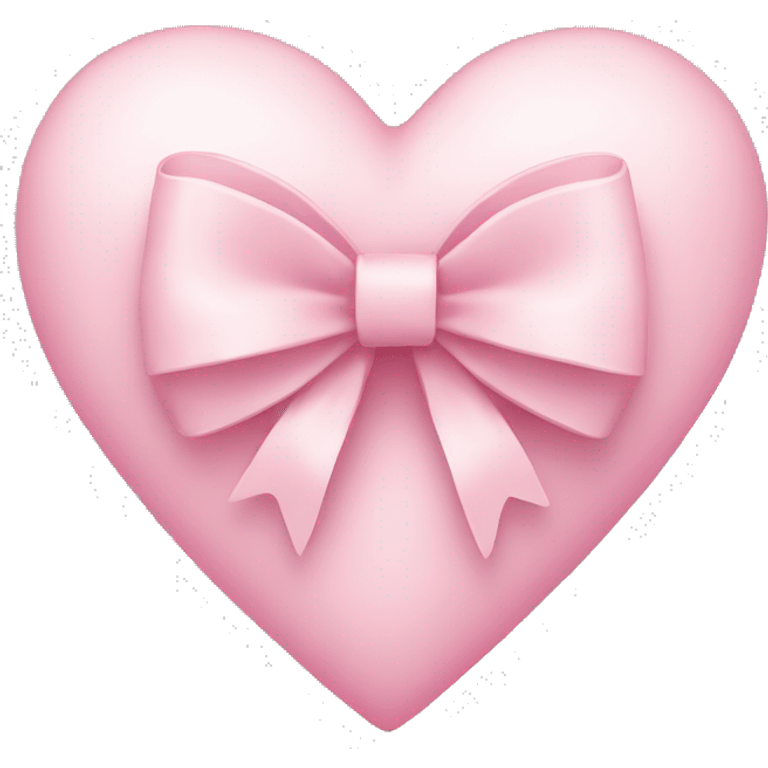 light pink heart with bow emoji