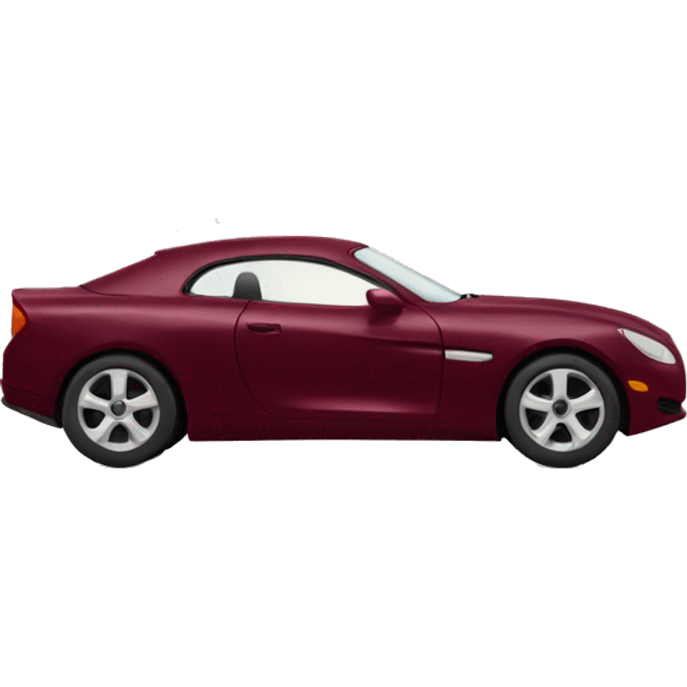 Wine red car emoji