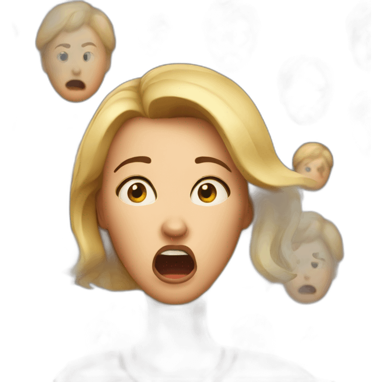 panicked woman emoji