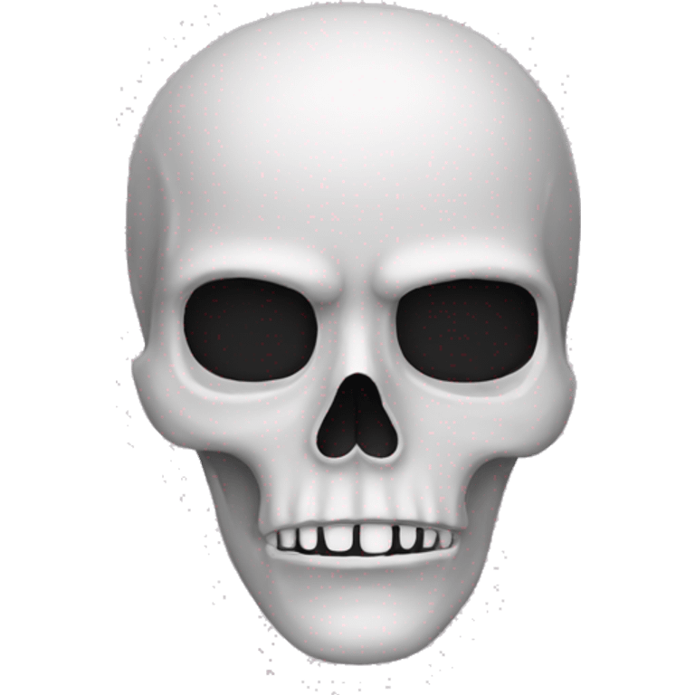 boring face emoji with skull mask emoji