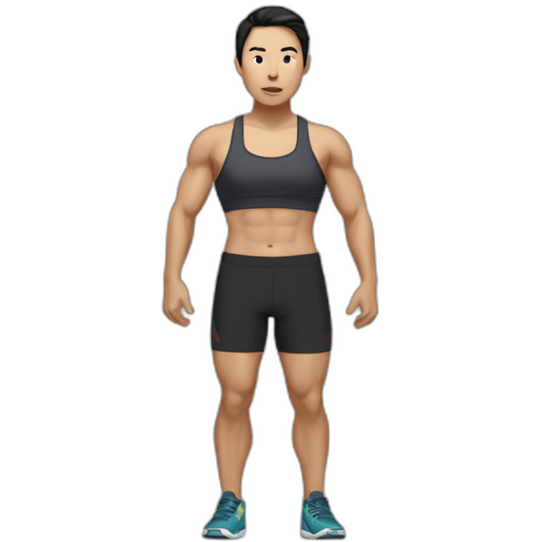 Asian CrossFiter said “stop” emoji