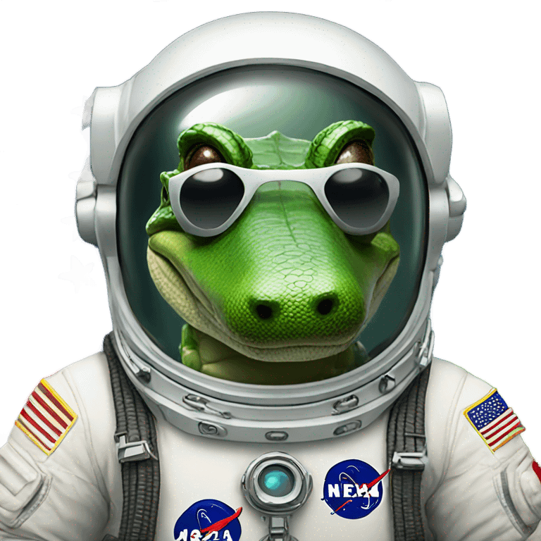 Alligator astronaut emoji