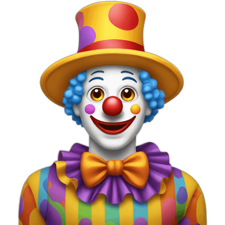 a clown with big hat  emoji