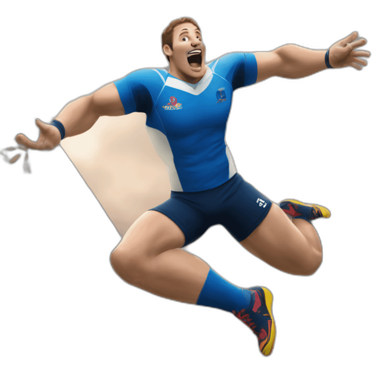 Antoine Dupont rugby celebration emoji