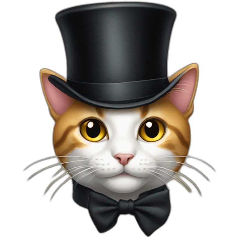 cat with a top hat emoji