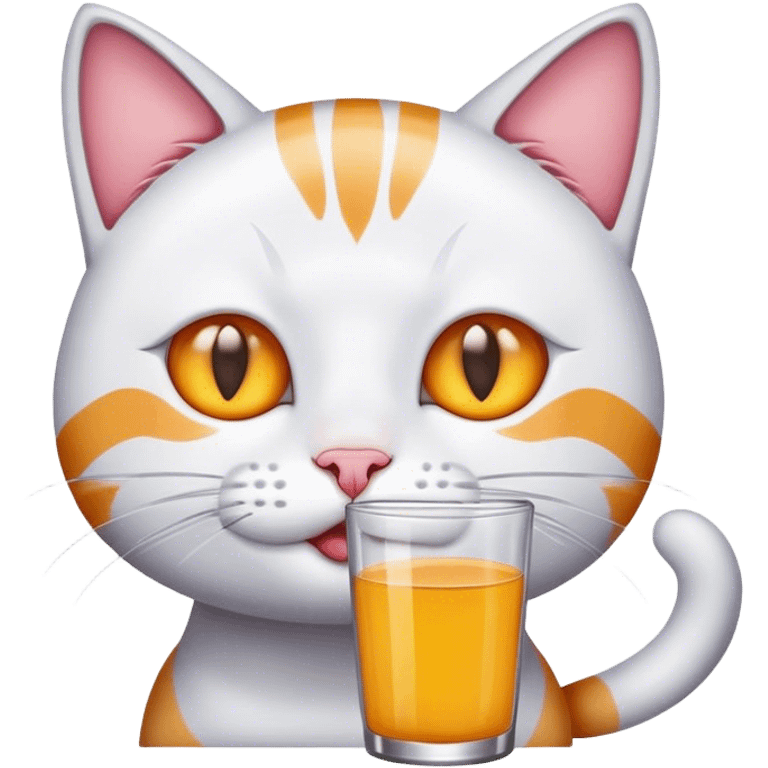 Cat with zero juice emoji