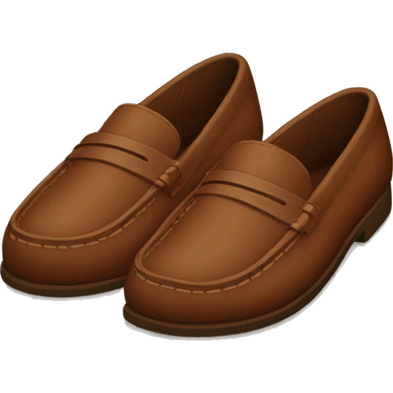 Brown loafers emoji