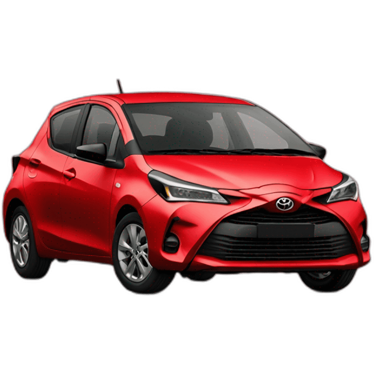 toyota yaris 2021 red emoji