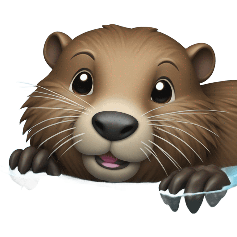 beaver bathing  emoji