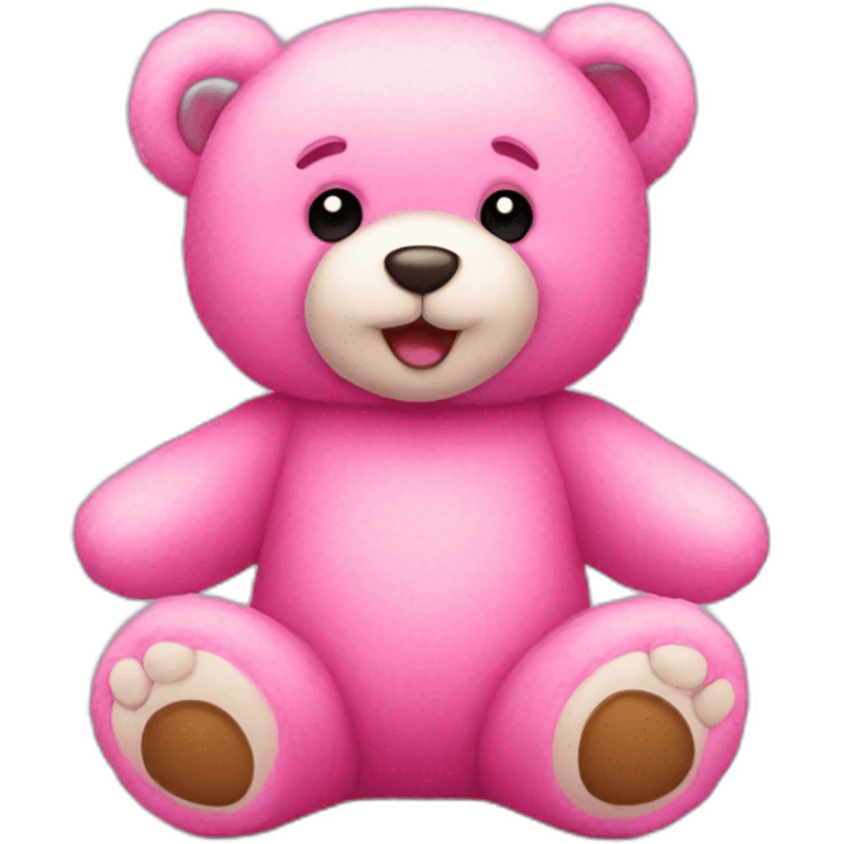 Pink teddy bear  emoji