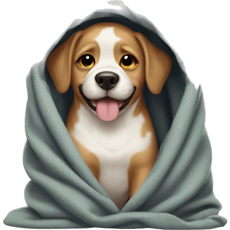 dog in a blanket emoji