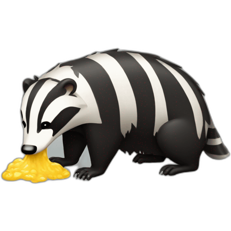 puking badger emoji