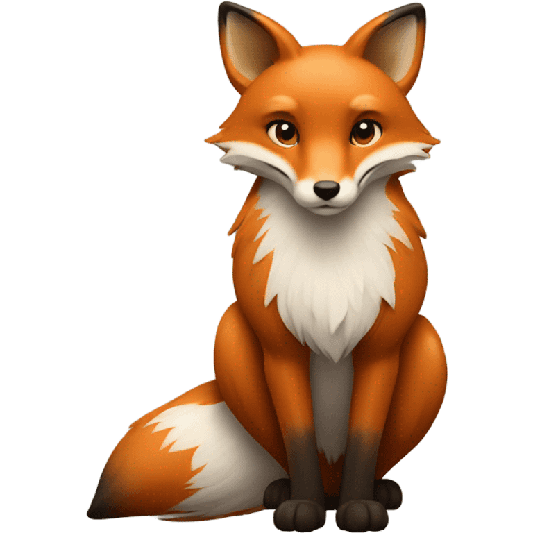 Heart-shaped fox emoji