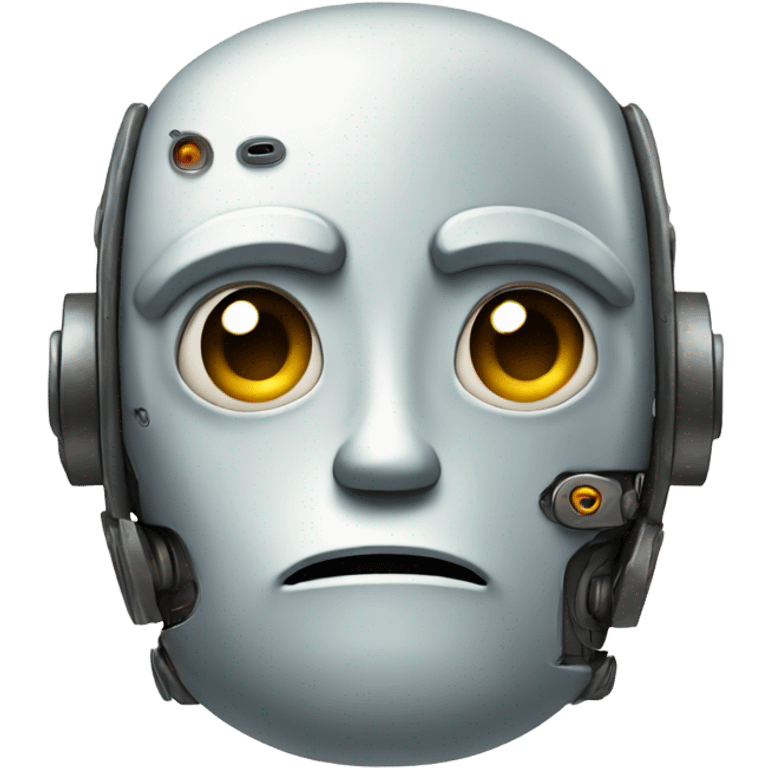 Really Sad Robot Face emoji