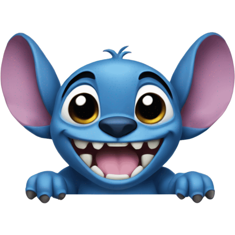 Happy stitch emoji