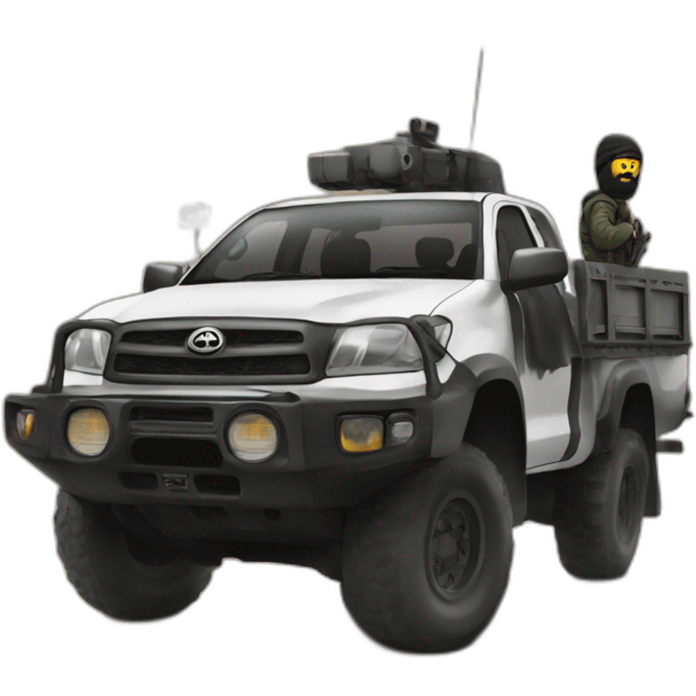 terrorists in toyta hilux truck emoji