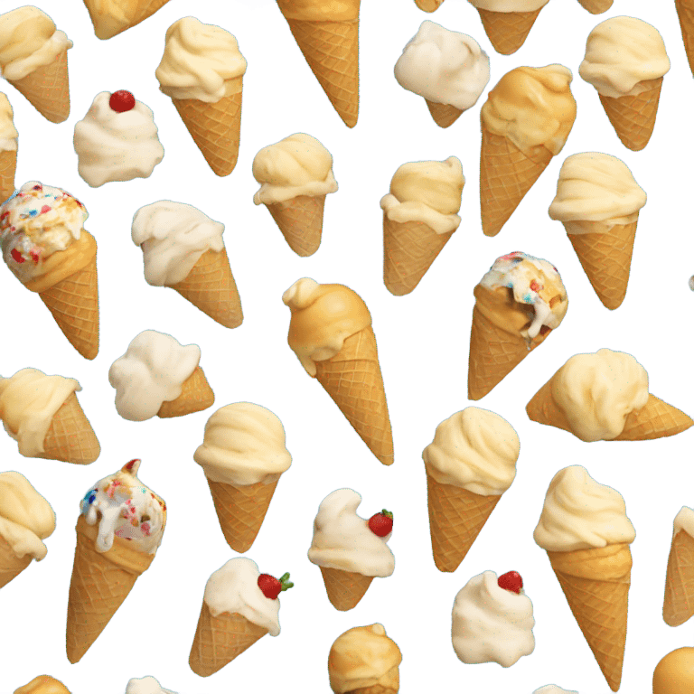 Donald trump eating ice cream emoji