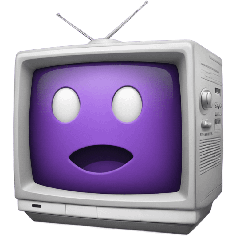 purple crt tv emoji