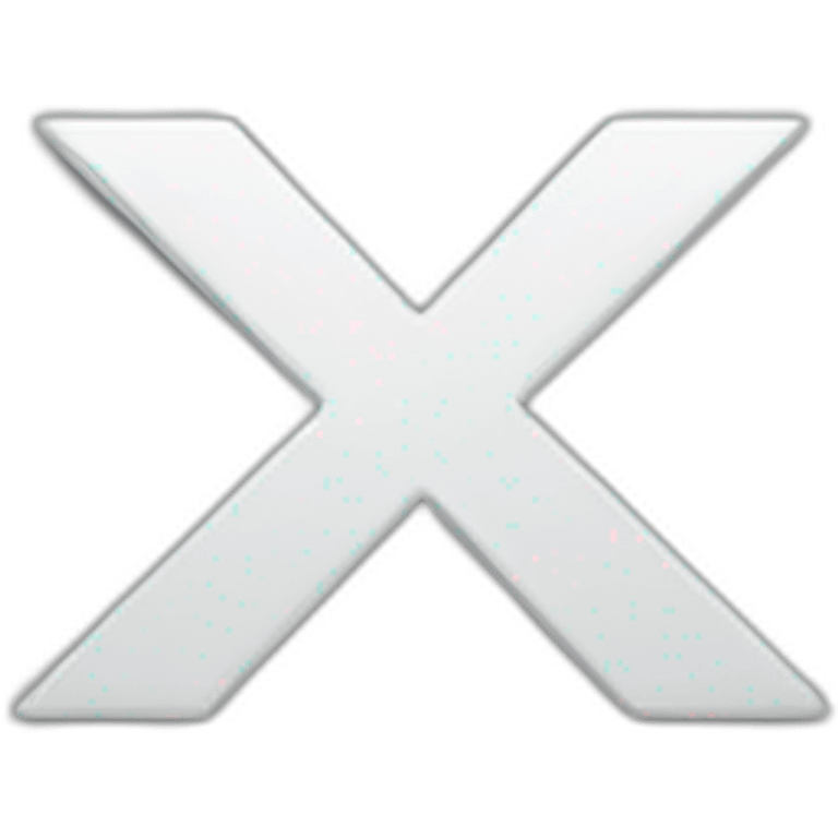 X Logo emoji