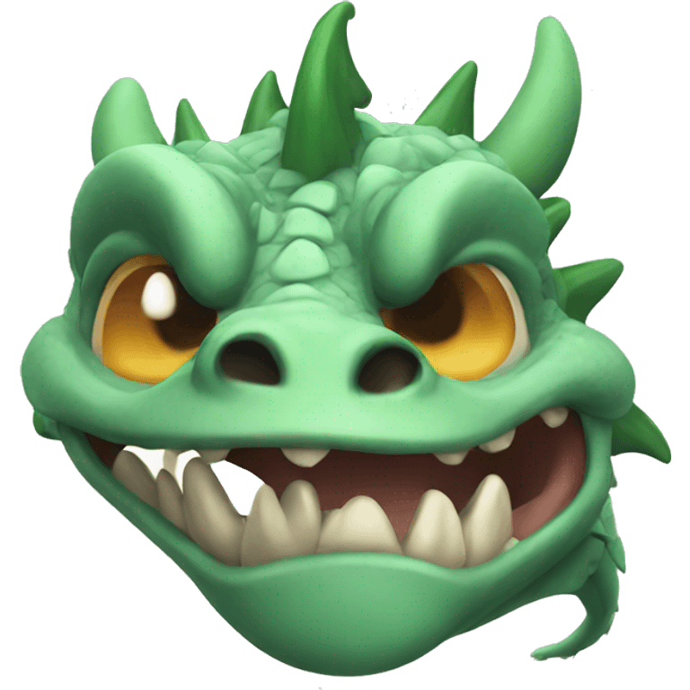 Happy dragon emoji