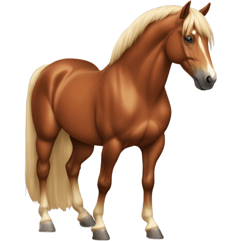 chestnut horse  emoji