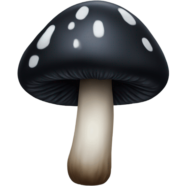 black mushroom  emoji