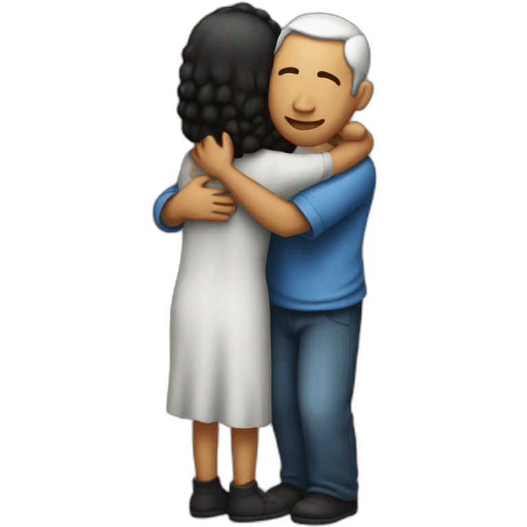 israel hugging palestine emoji