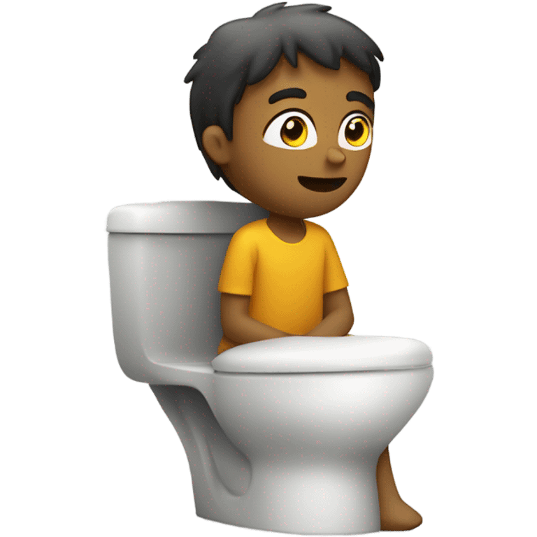 Person on toilet emoji