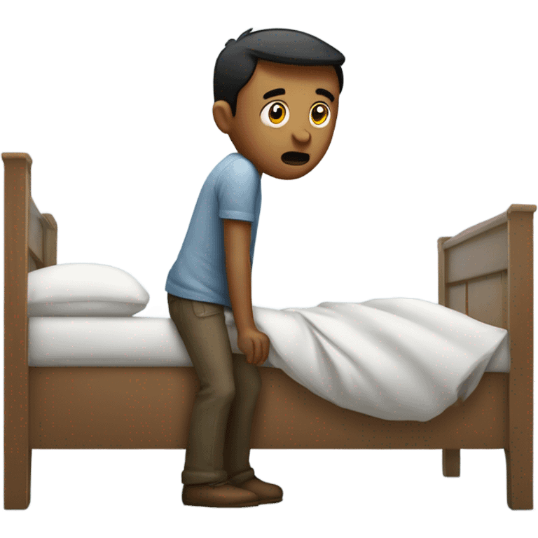 man under bed emoji